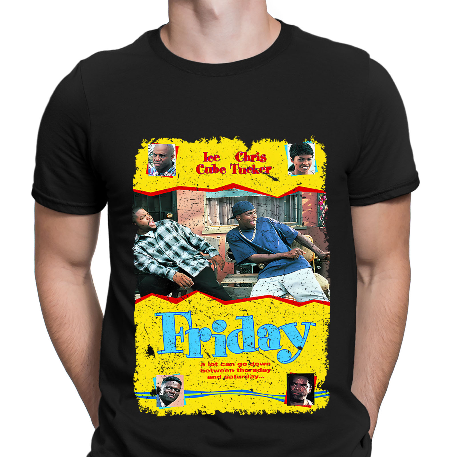 Comedy Movie Poster T-Shirt Funny 90s Film Tv Series Retro Mens T shirts #9UJG